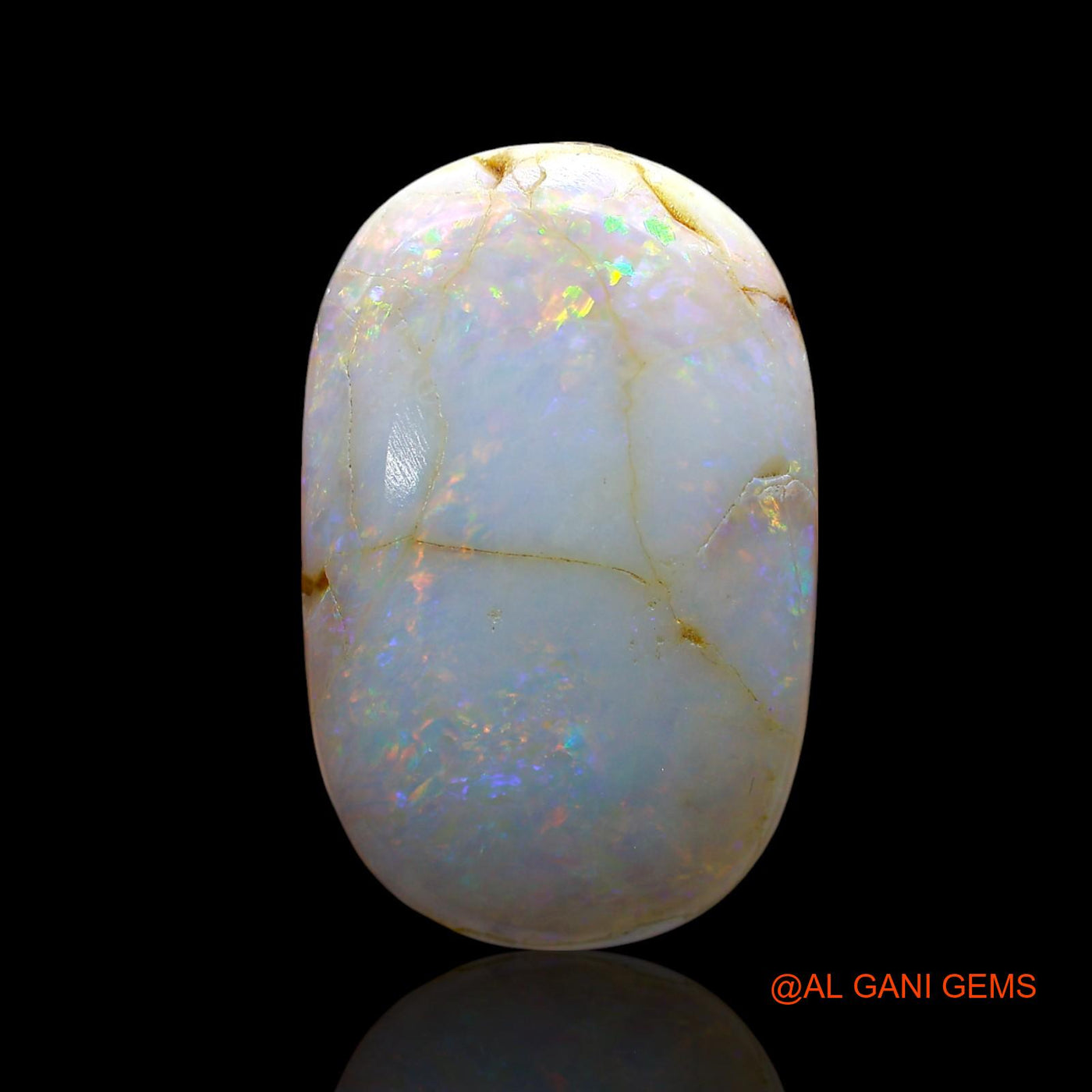 Natural Untreated Fire Opal Loose Gemstone Oval Cabochon From Australia 20.00 Cts 24x15x7 mm AE-805