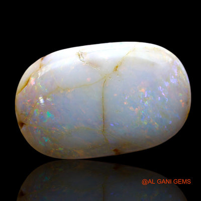 Natural Untreated Fire Opal Loose Gemstone Oval Cabochon From Australia 20.00 Cts 24x15x7 mm AE-805