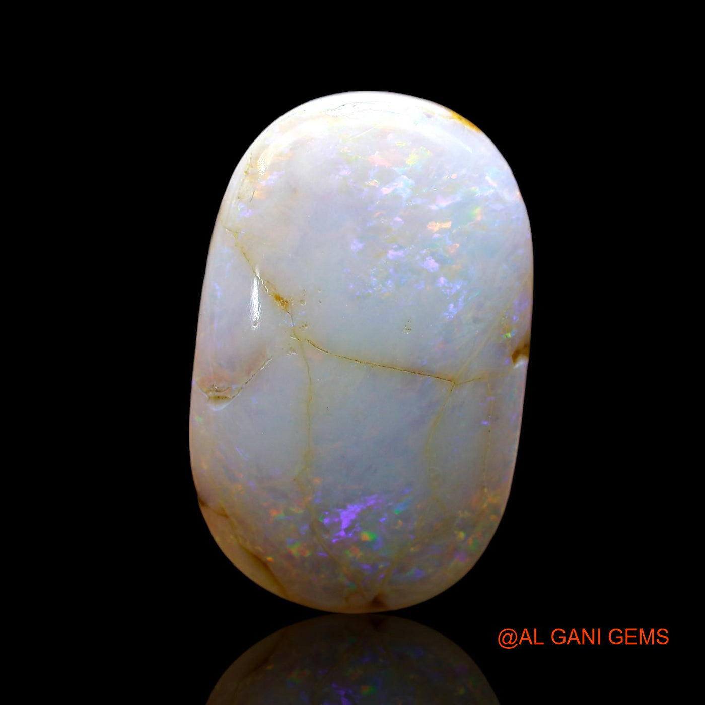 Natural Untreated Fire Opal Loose Gemstone Oval Cabochon From Australia 20.00 Cts 24x15x7 mm AE-805