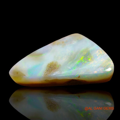 Natural Fire Opal Gemstone 13.00 Cts Loose Trillion Cabochon From Australia 25x15x6 mm AE-806