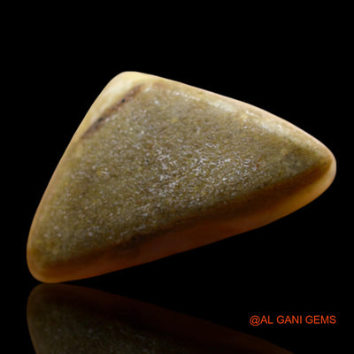 Natural Fire Opal Gemstone 13.00 Cts Loose Trillion Cabochon From Australia 25x15x6 mm AE-806