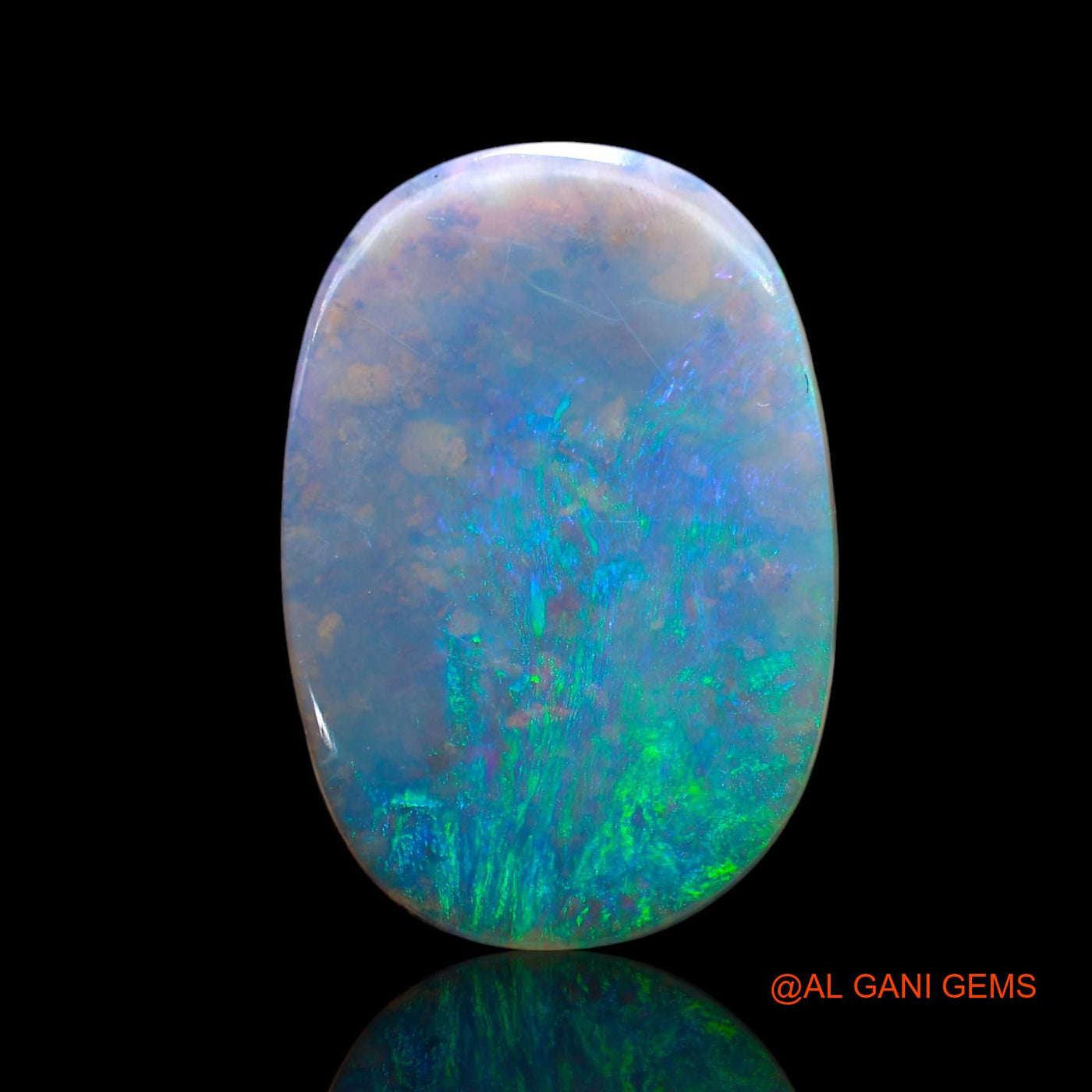 Natural Untreated Fire Opal Loose Gemstone Oval Cabochon From Australia 11.00 Cts 24x16x4 mm AE-807