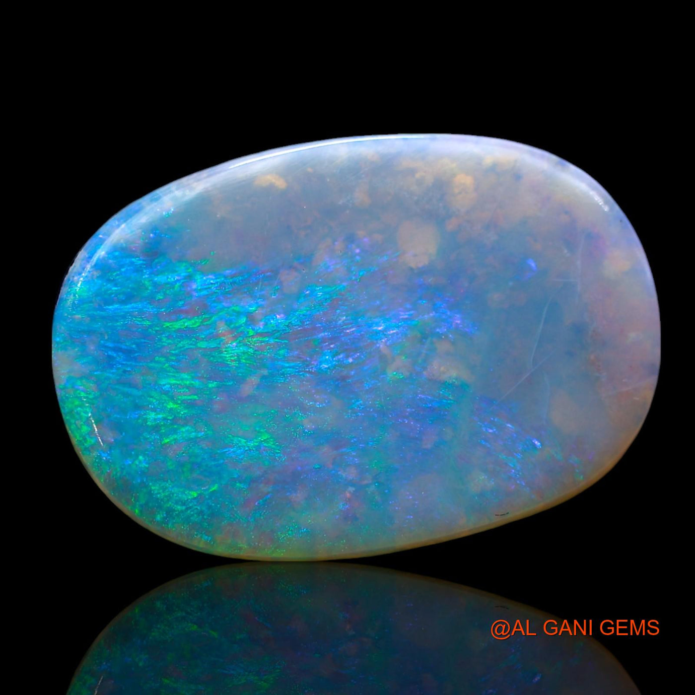 Natural Untreated Fire Opal Loose Gemstone Oval Cabochon From Australia 11.00 Cts 24x16x4 mm AE-807