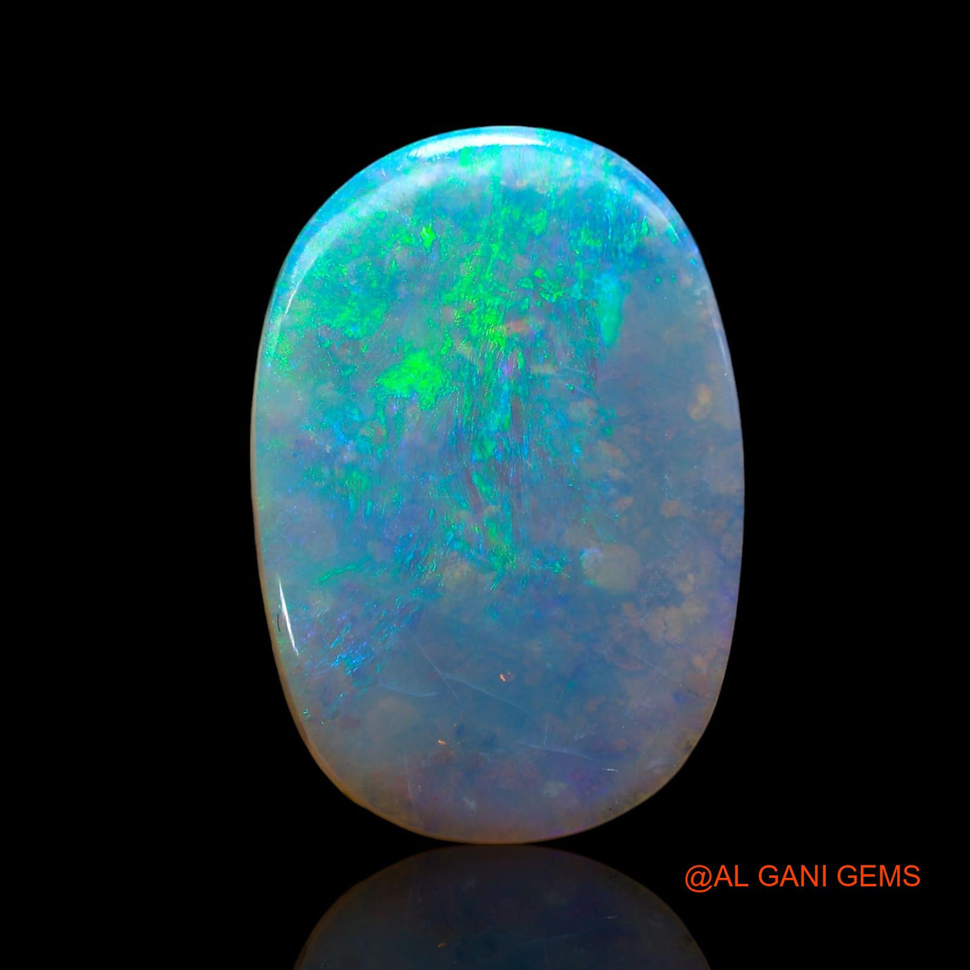 Natural Untreated Fire Opal Loose Gemstone Oval Cabochon From Australia 11.00 Cts 24x16x4 mm AE-807