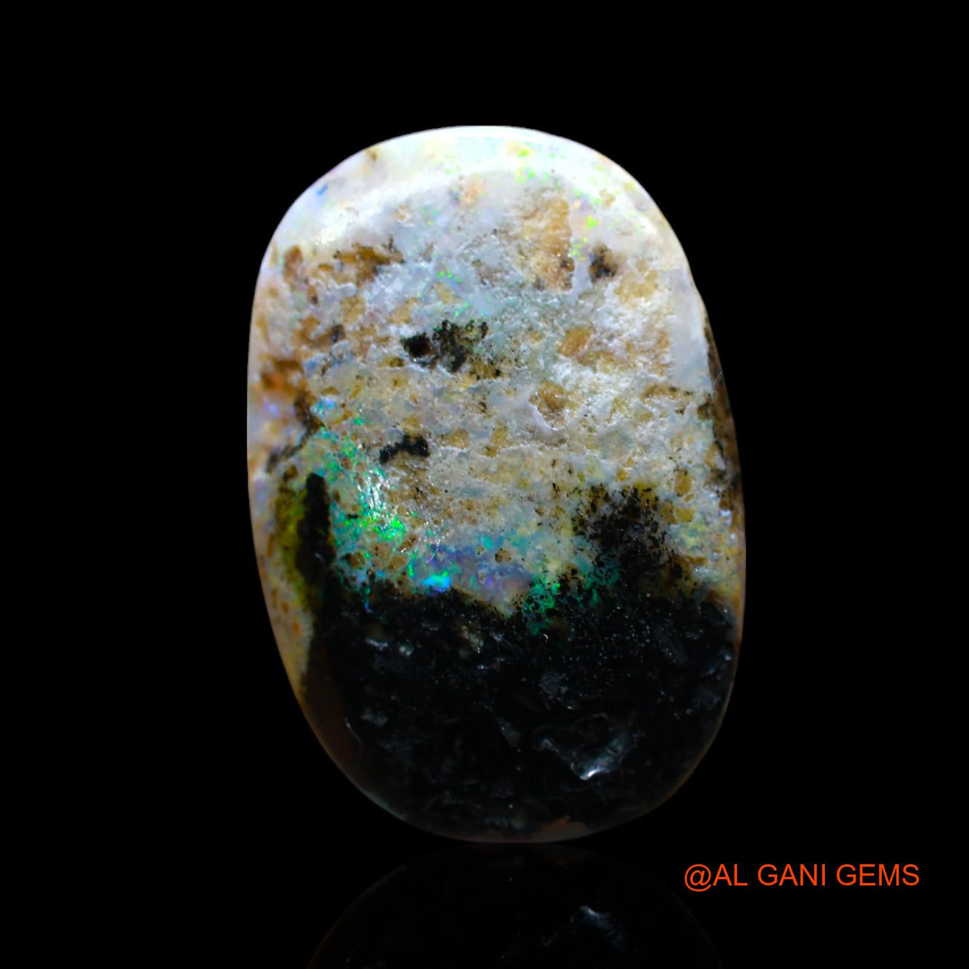 Natural Untreated Fire Opal Loose Gemstone Oval Cabochon From Australia 11.00 Cts 24x16x4 mm AE-807