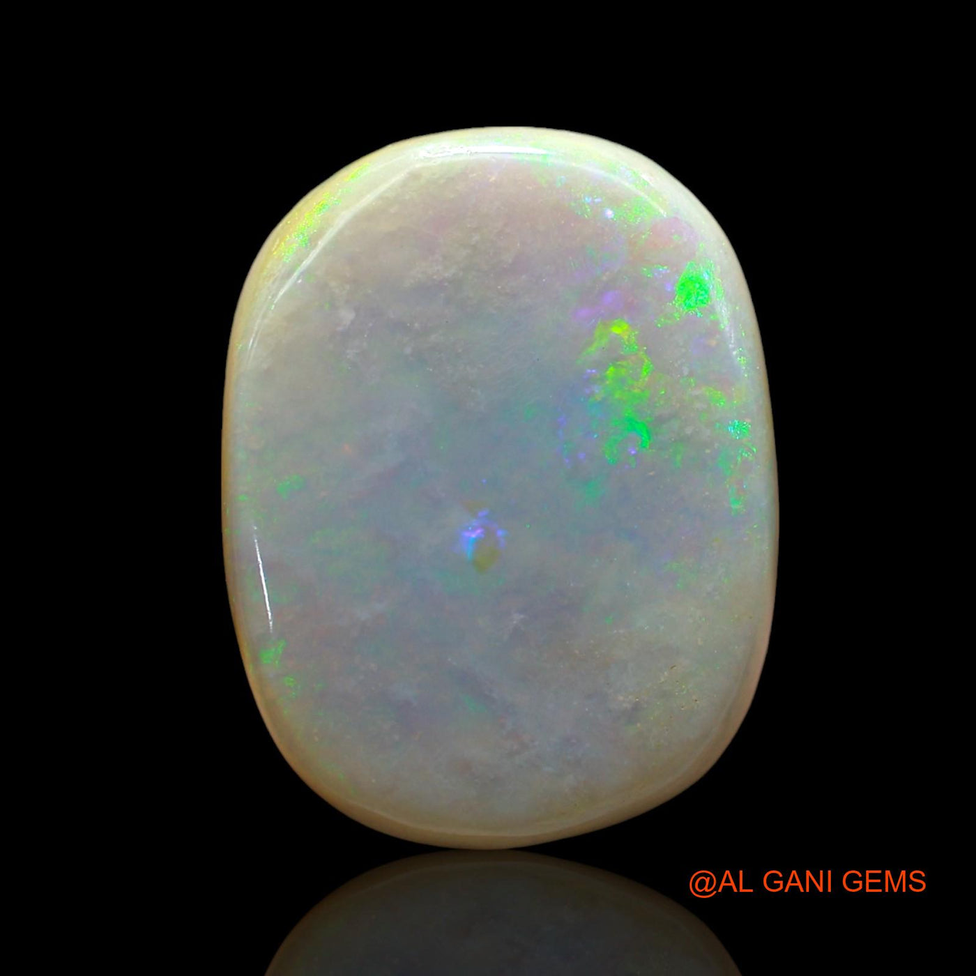 Natural Fire Opal Gemstone 17.00 Cts Loose Oval Cabochon From Australia 22x17x5 mm AE-809