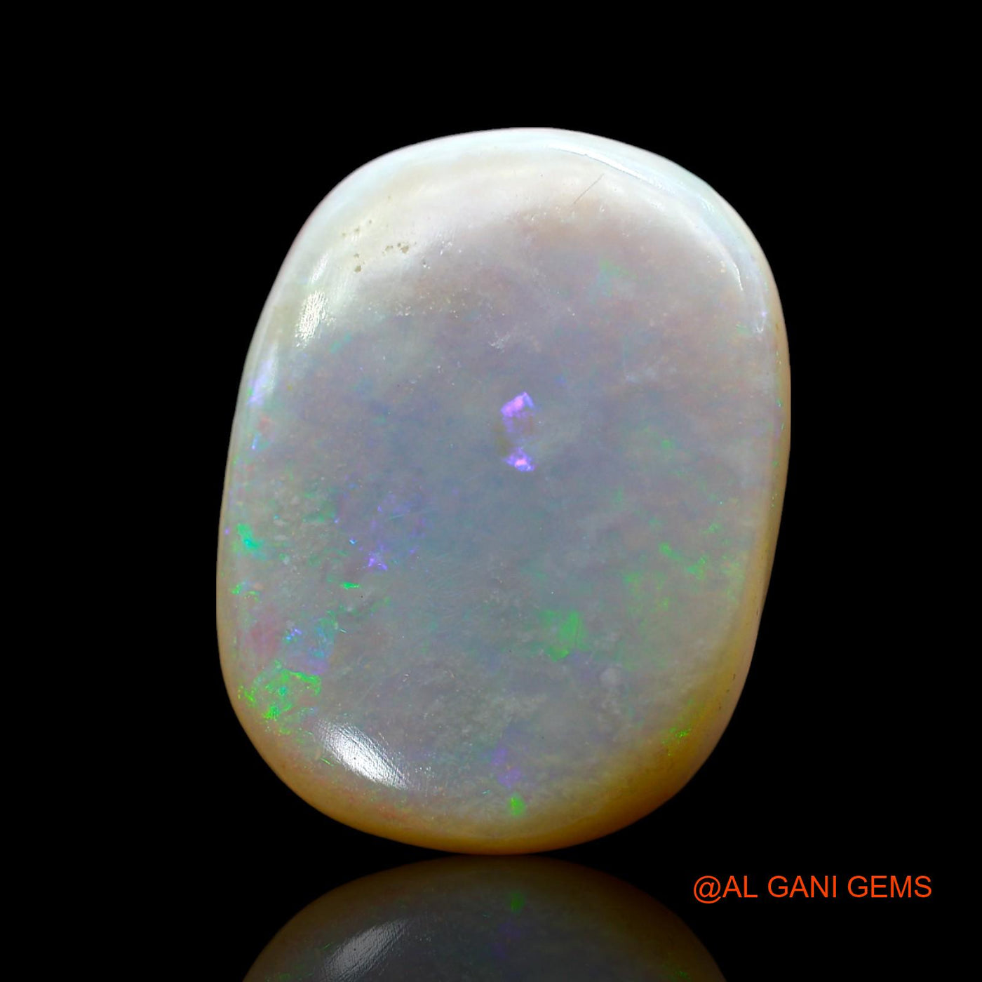 Natural Fire Opal Gemstone 17.00 Cts Loose Oval Cabochon From Australia 22x17x5 mm AE-809