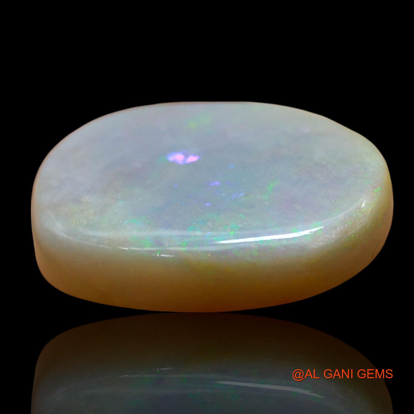Natural Fire Opal Gemstone 17.00 Cts Loose Oval Cabochon From Australia 22x17x5 mm AE-809