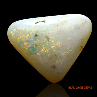 3.00 Cts Unheated Australian Fire Opal Loose Gemstone Trillion Cabochon Natural 12x11x4 mm AE-80