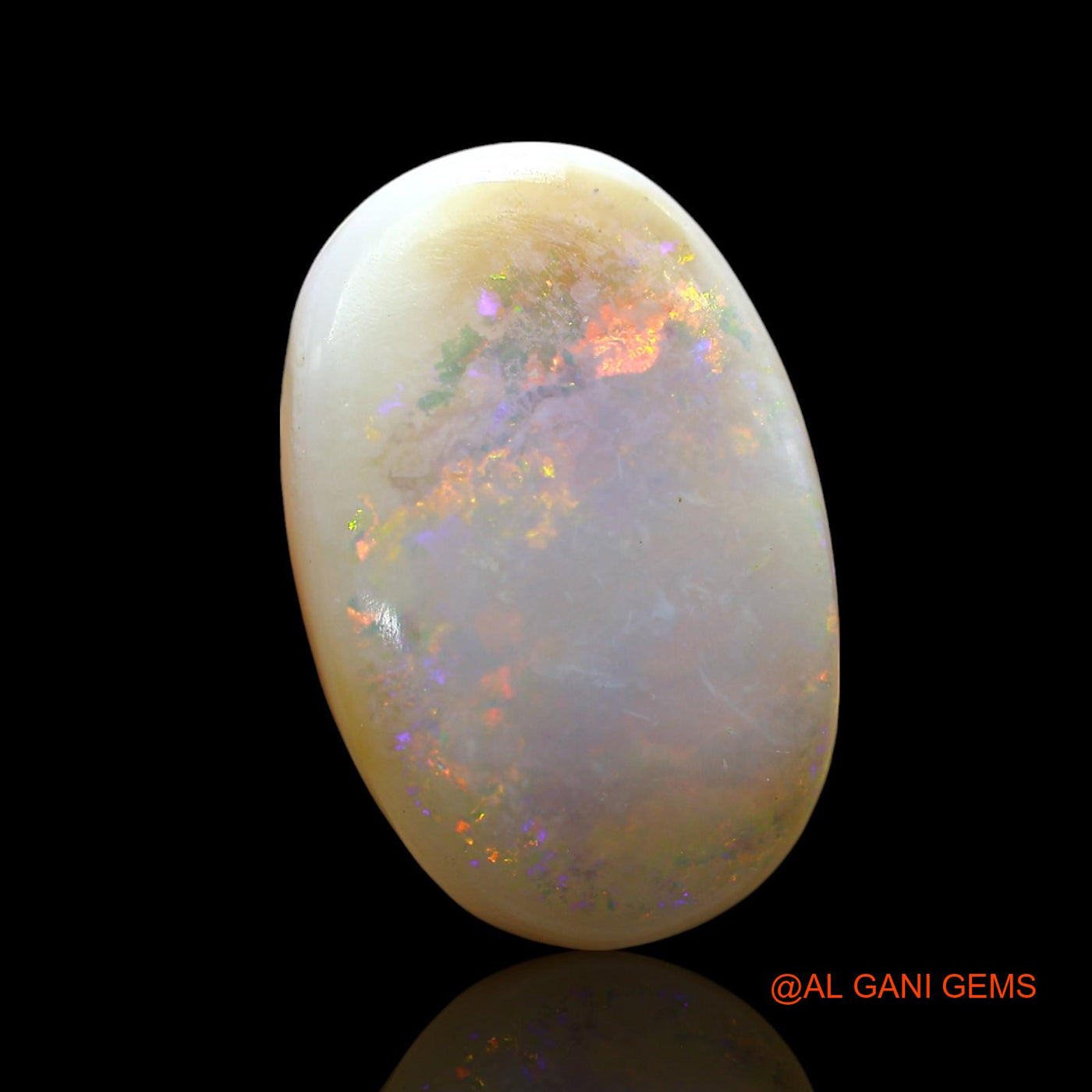 19.00 Cts Unheated Australian Fire Opal Loose Gemstone Oval Cabochon Natural 23x15x8 mm AE-810