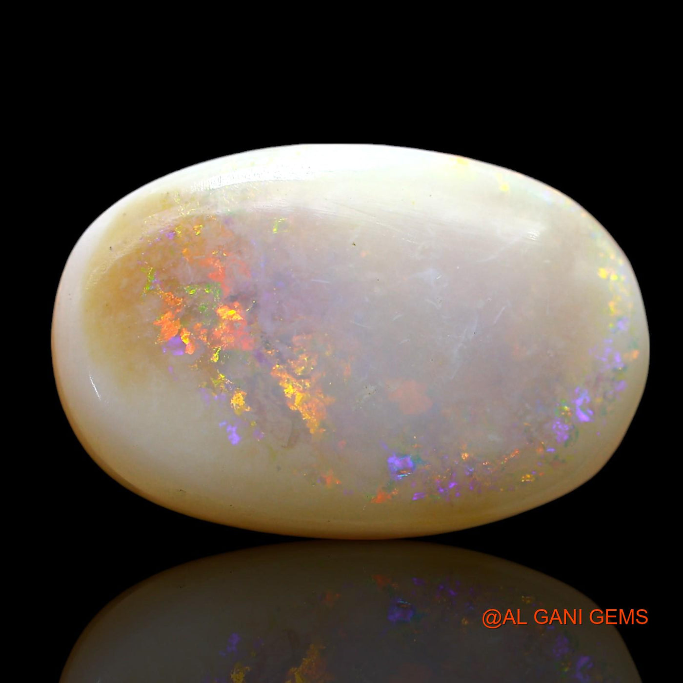 19.00 Cts Unheated Australian Fire Opal Loose Gemstone Oval Cabochon Natural 23x15x8 mm AE-810