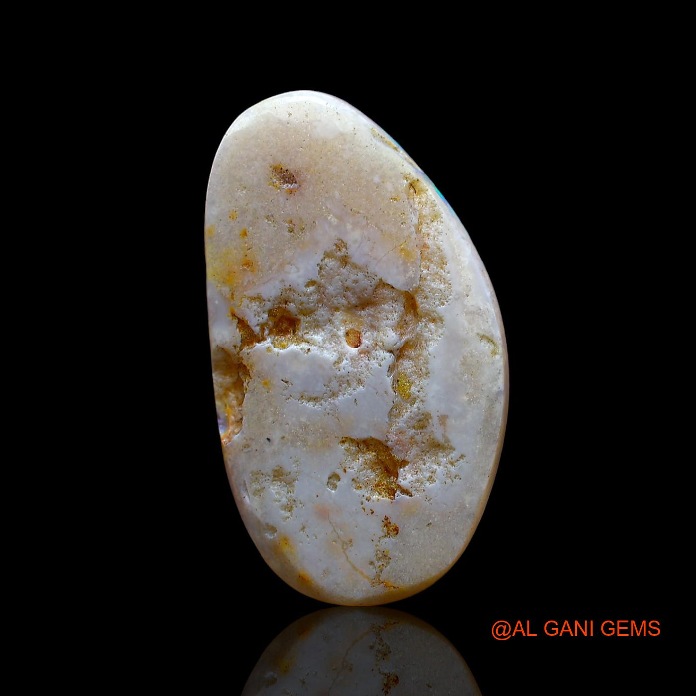 7.00 Cts Natural Australian Fire Opal Loose Gemstone Fancy Cabochon 26x15x2 mm AE-811