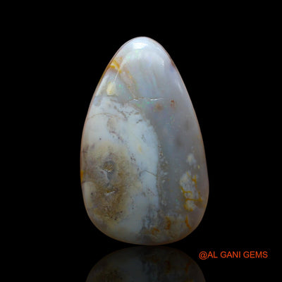 13.00 Cts Natural Australian Fire Opal Loose Gemstone Pear Cabochon 23x14x7 mm AE-812