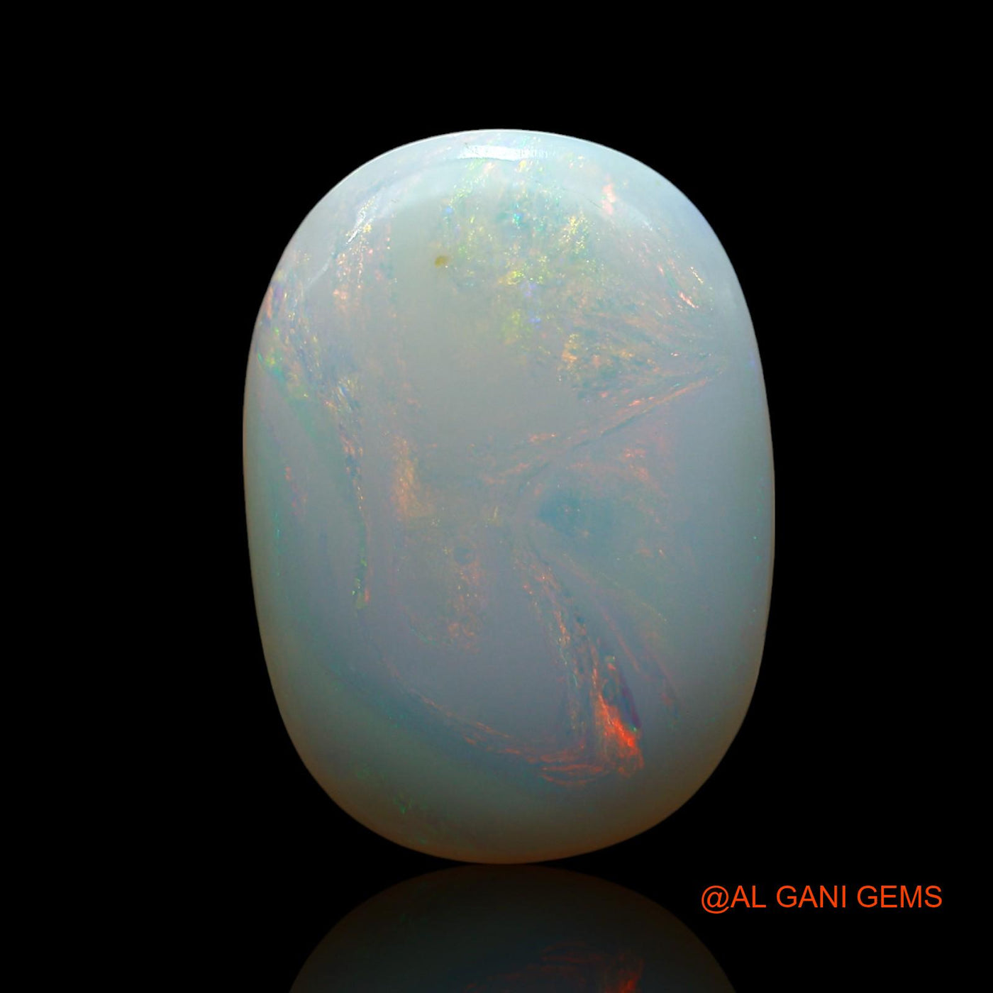 Natural Untreated Fire Opal Loose Gemstone Oval Cabochon From Australia 16.00 Cts 22x16x6 mm AE-813