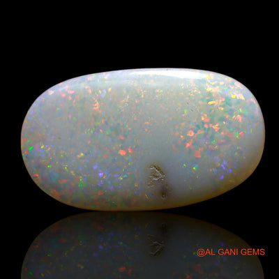 Natural Untreated Fire Opal Loose Gemstone Oval Cabochon From Australia 8.00 Cts 24x14x3 mm AE-814