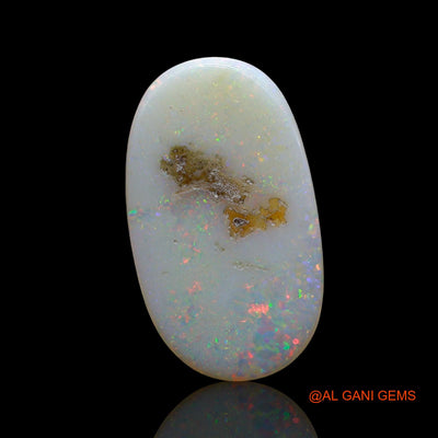 Natural Untreated Fire Opal Loose Gemstone Oval Cabochon From Australia 8.00 Cts 24x14x3 mm AE-814