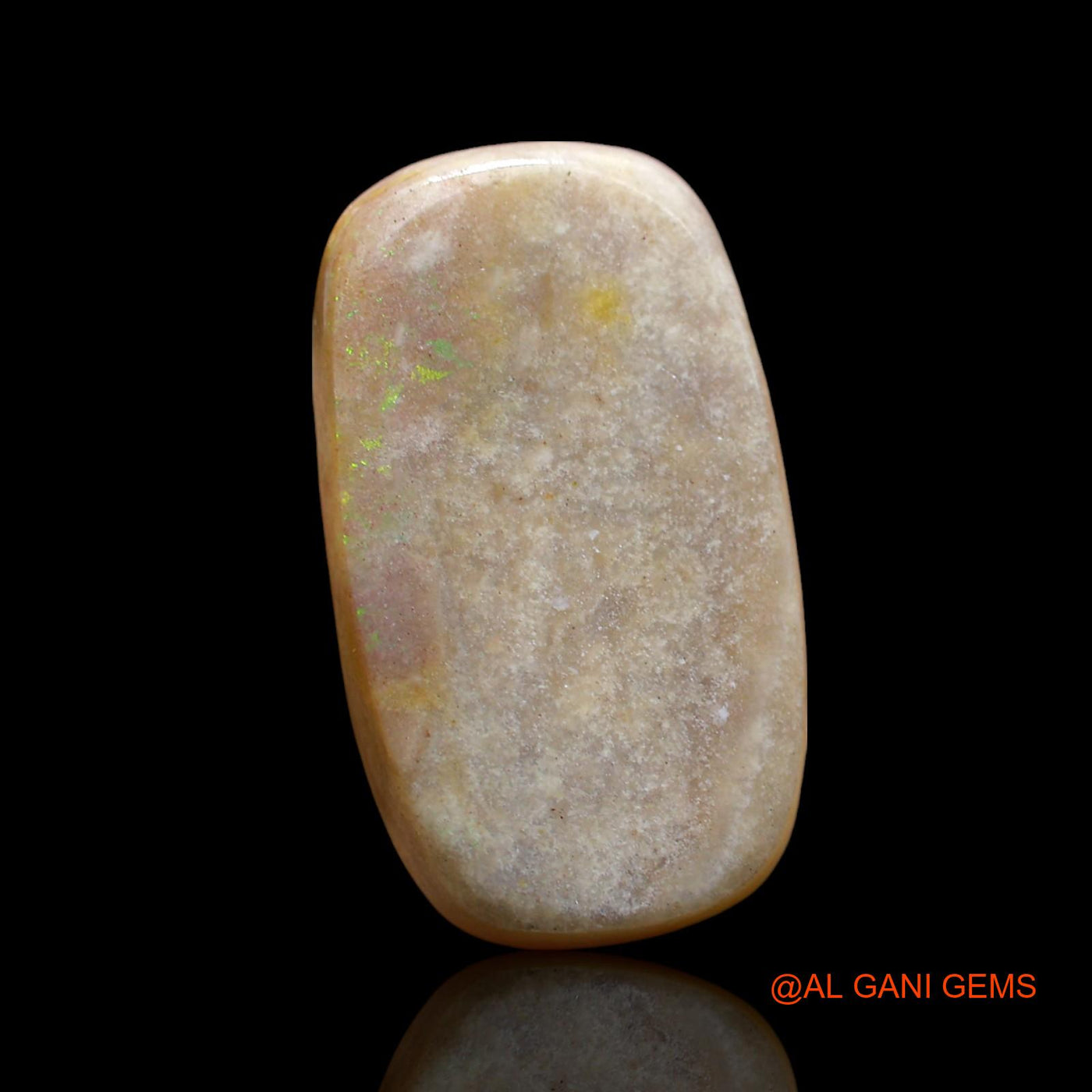 Natural Fire Opal Gemstone 14.00 Cts Loose Oval Cabochon From Australia 23x13x5 mm AE-817