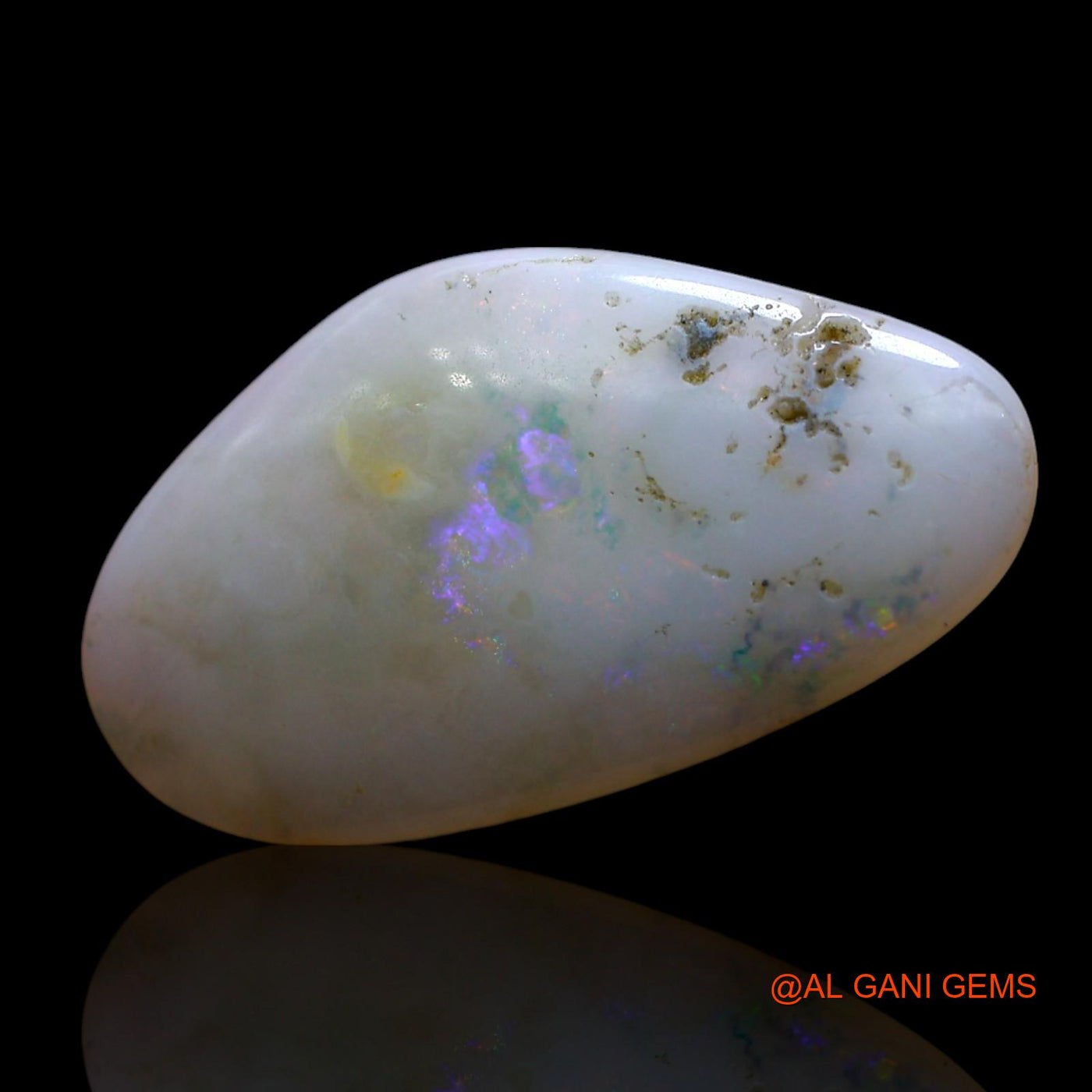 7.00 Cts Natural Australian Fire Opal Loose Gemstone Fancy Cabochon 25x14x3 mm AE-820