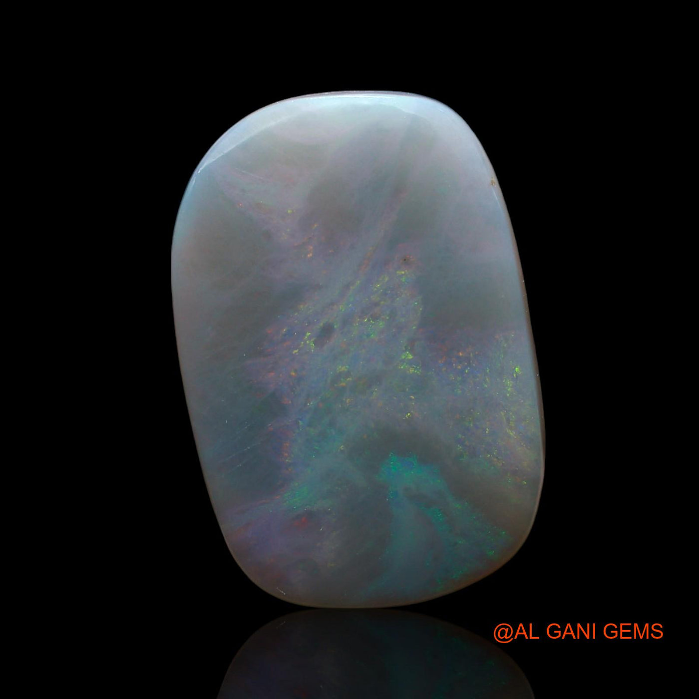 Natural Untreated Fire Opal Loose Gemstone Oval Cabochon From Australia 12.00 Cts 21x14x5 mm AE-822
