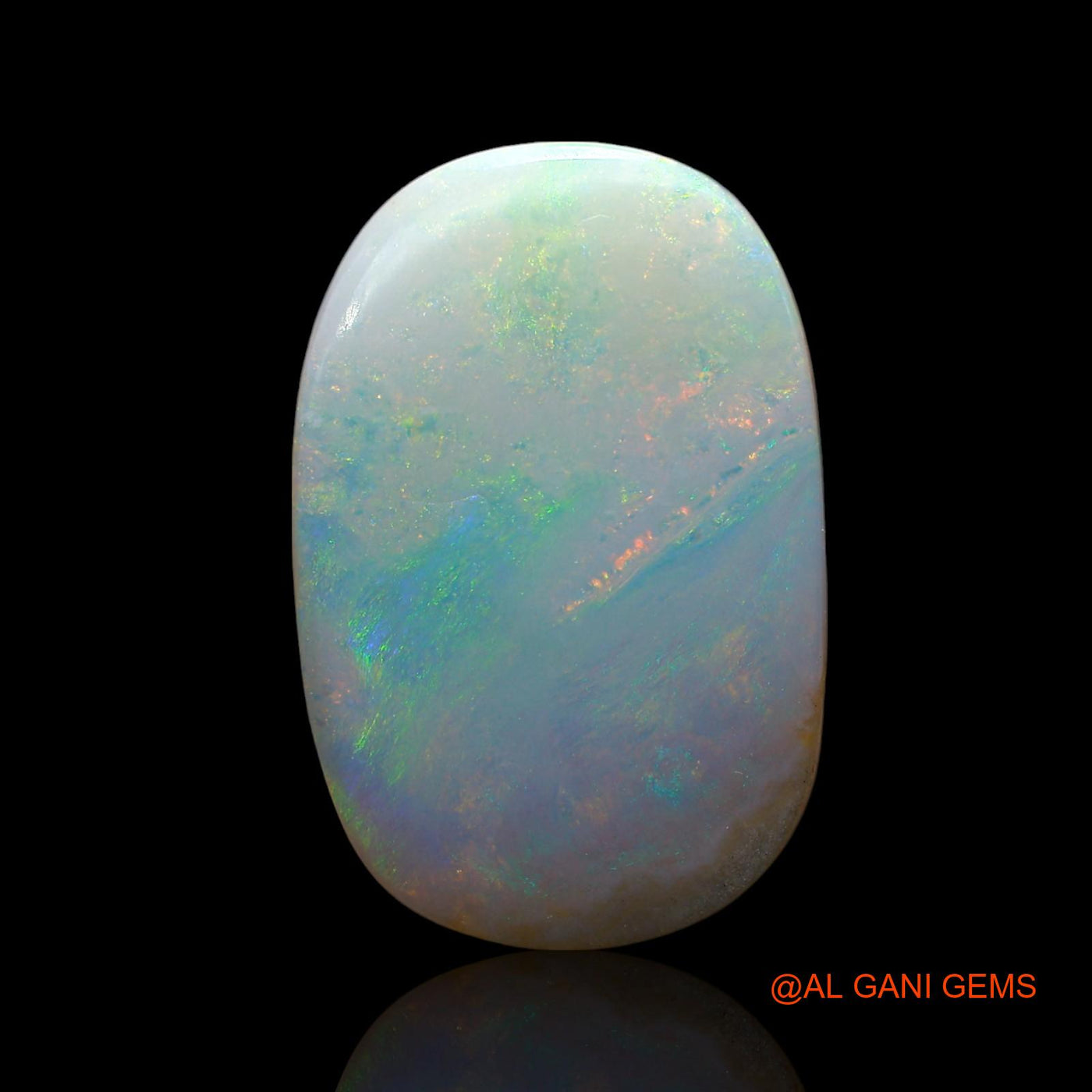 14.00 Cts Natural Australian Fire Opal Loose Gemstone Oval Cabochon 21x14x6 mm AE-824