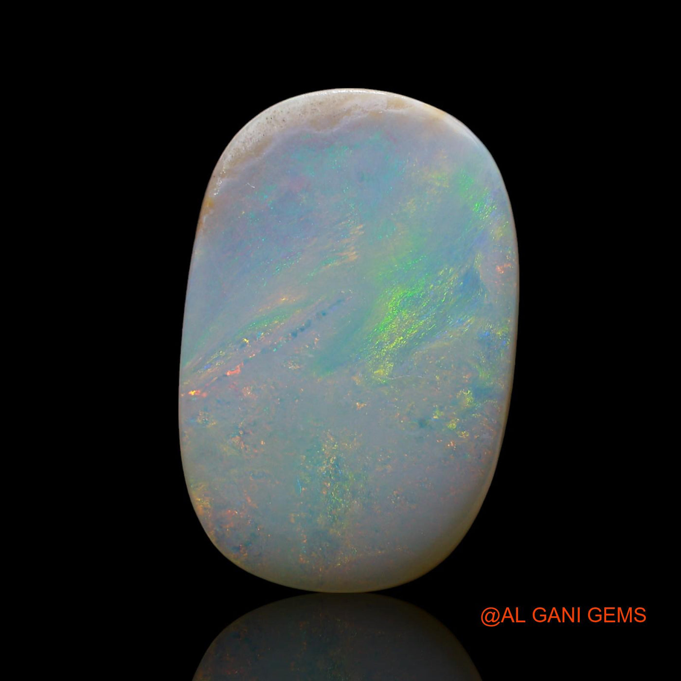 14.00 Cts Natural Australian Fire Opal Loose Gemstone Oval Cabochon 21x14x6 mm AE-824
