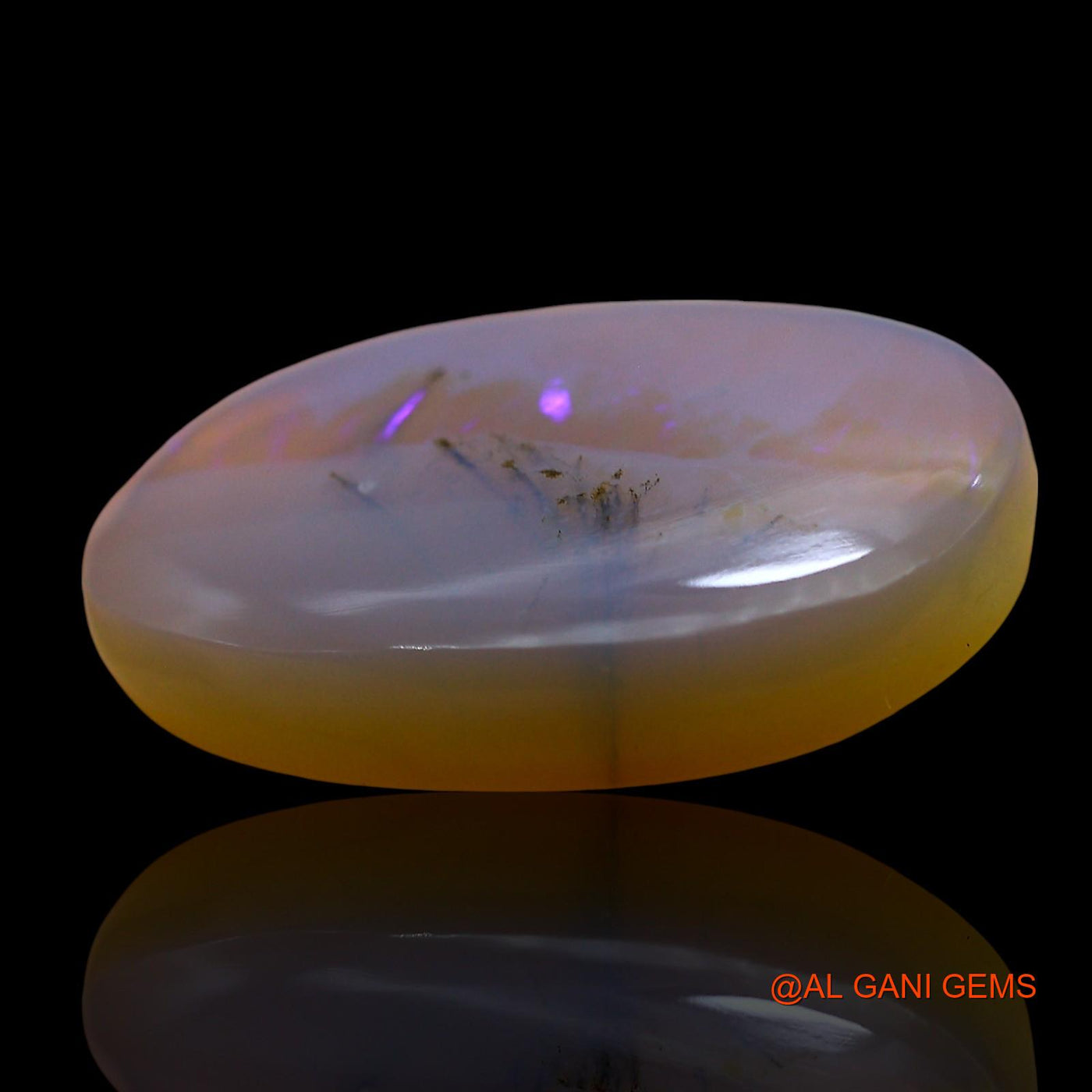 12.00 Cts Natural Australian Fire Opal Loose Gemstone Oval Cabochon 22x15x2 mm AE-825