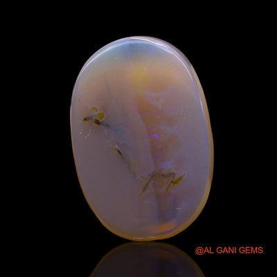 12.00 Cts Natural Australian Fire Opal Loose Gemstone Oval Cabochon 22x15x2 mm AE-825