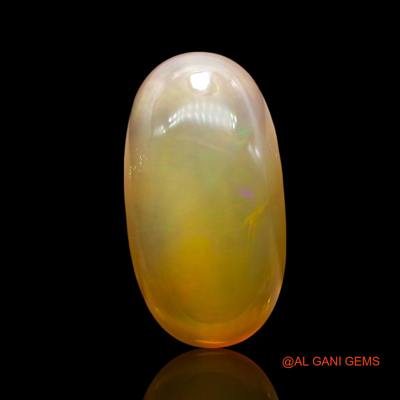 15.00 Cts Natural Australian Fire Opal Loose Gemstone Oval Cabochon 24x13x7 mm AE-826