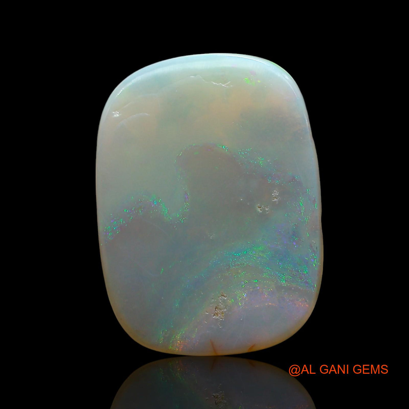 7.00 Cts Natural Australian Fire Opal Loose Gemstone Oval Cabochon 20x15x3 mm AE-828