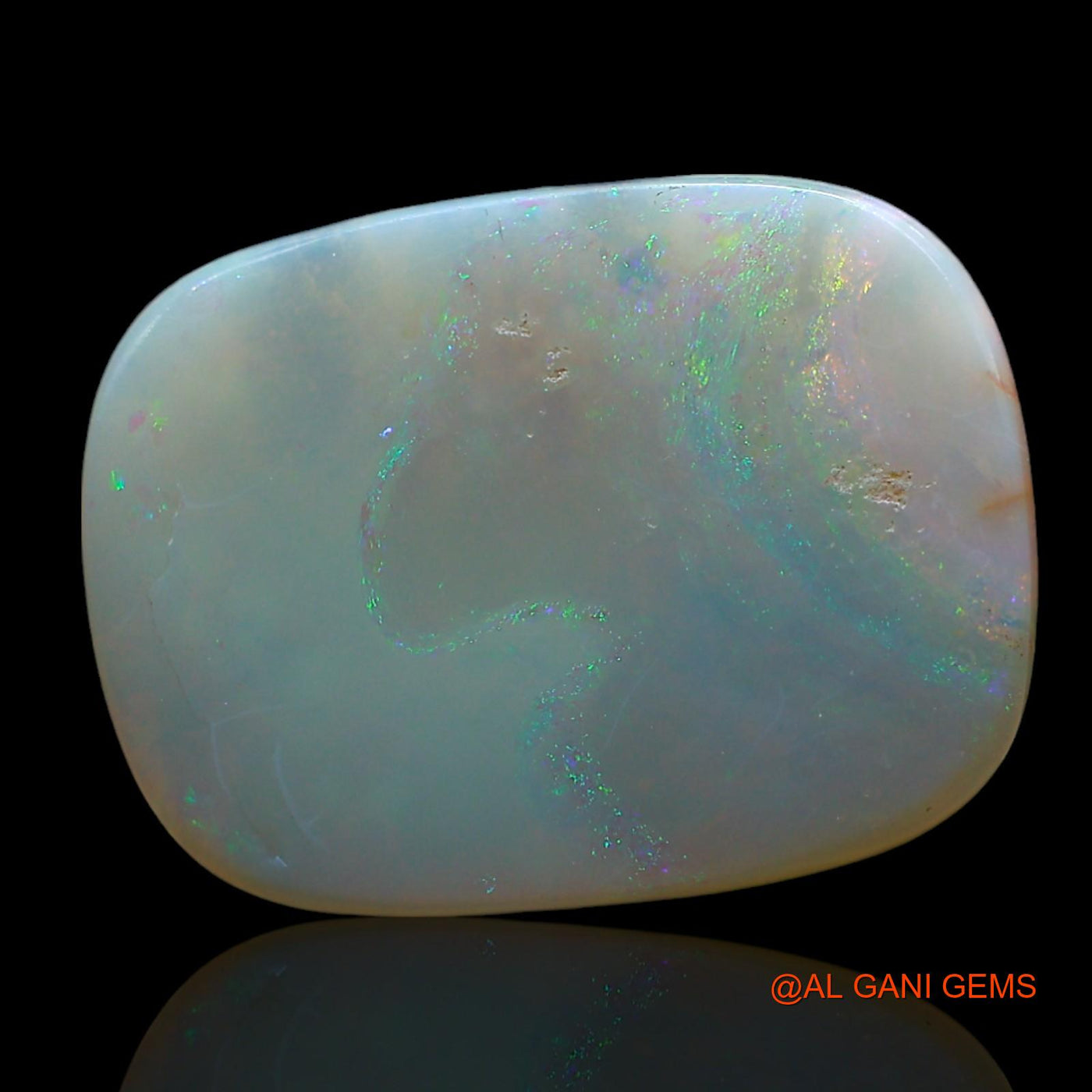7.00 Cts Natural Australian Fire Opal Loose Gemstone Oval Cabochon 20x15x3 mm AE-828