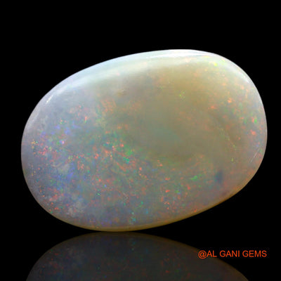 Natural Fire Opal Gemstone 10.00 Cts Loose Oval Cabochon From Australia 21x14x5 mm AE-829