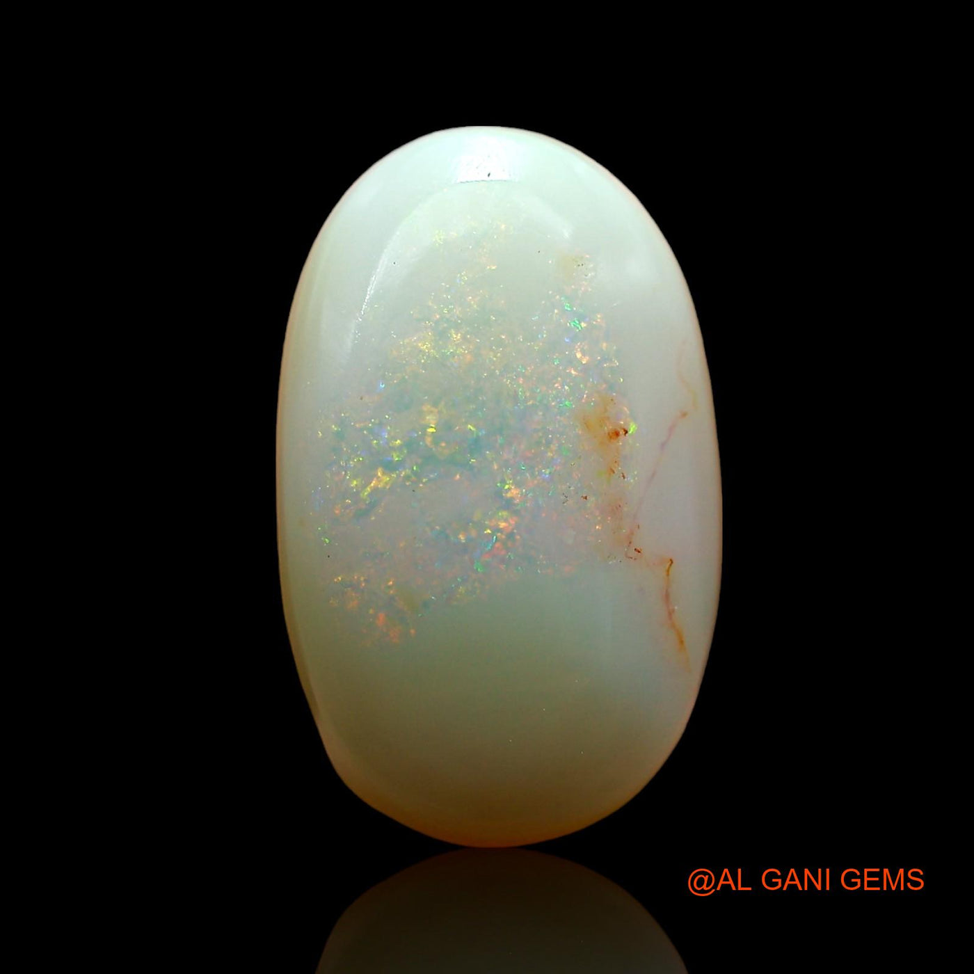 6.00 Cts Natural Australian Fire Opal Loose Gemstone Oval Cabochon 15x9x6 mm AE-82