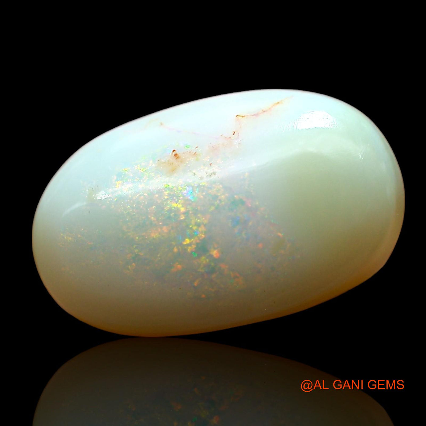 6.00 Cts Natural Australian Fire Opal Loose Gemstone Oval Cabochon 15x9x6 mm AE-82