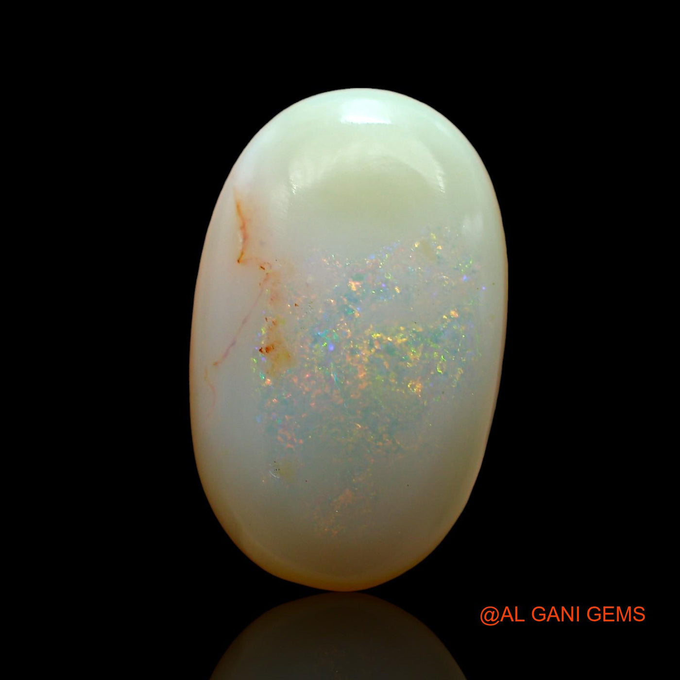 6.00 Cts Natural Australian Fire Opal Loose Gemstone Oval Cabochon 15x9x6 mm AE-82