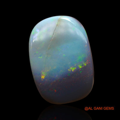 Natural Untreated Fire Opal Loose Gemstone Oval Cabochon From Australia 11.00 Cts 20x14x5 mm AE-834