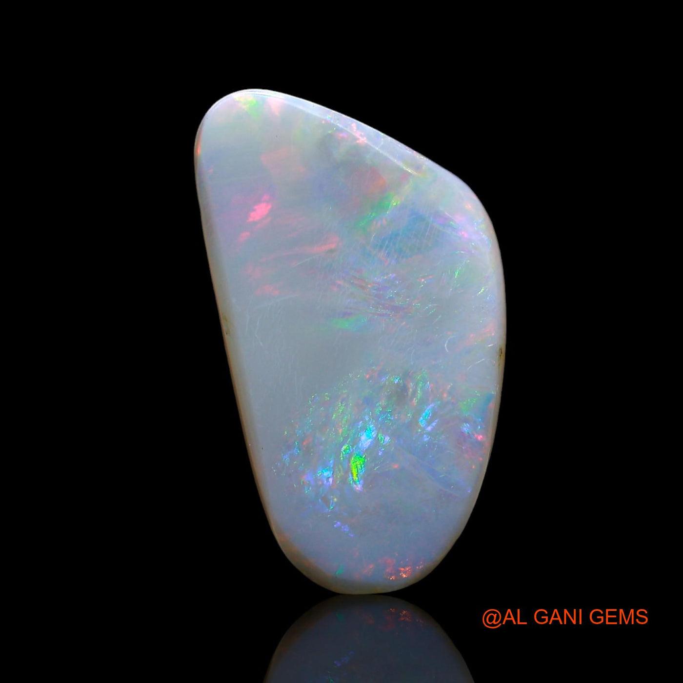 12.00 Cts Natural Australian Fire Opal Fancy Cabochon Loose Gemstone For Jewelry 21x12x6 mm AE-837