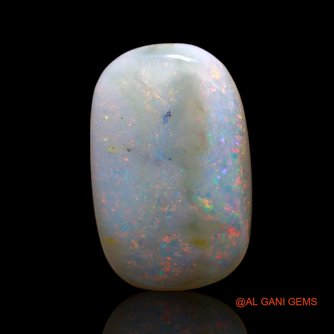 10.00 Cts Natural Australian Fire Opal Loose Gemstone Oval Cabochon 21x13x5 mm AE-839