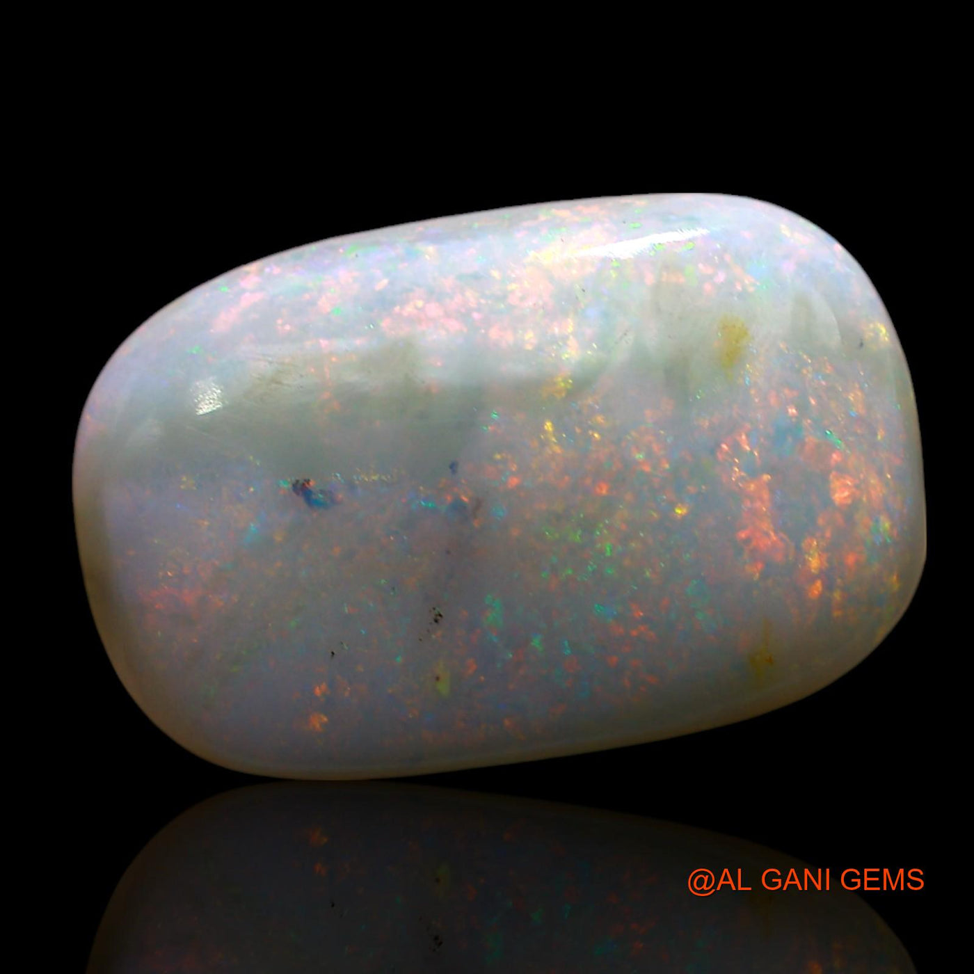 10.00 Cts Natural Australian Fire Opal Loose Gemstone Oval Cabochon 21x13x5 mm AE-839