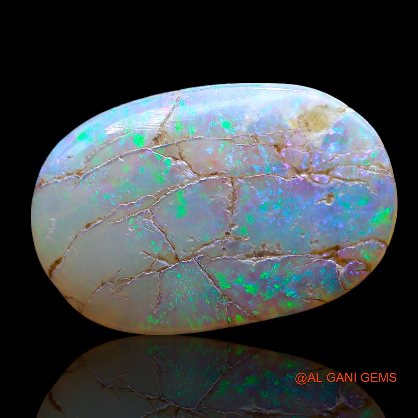 Natural Untreated Fire Opal Loose Gemstone Oval Cabochon From Australia 7.00 Cts 22x14x3 mm AE-841