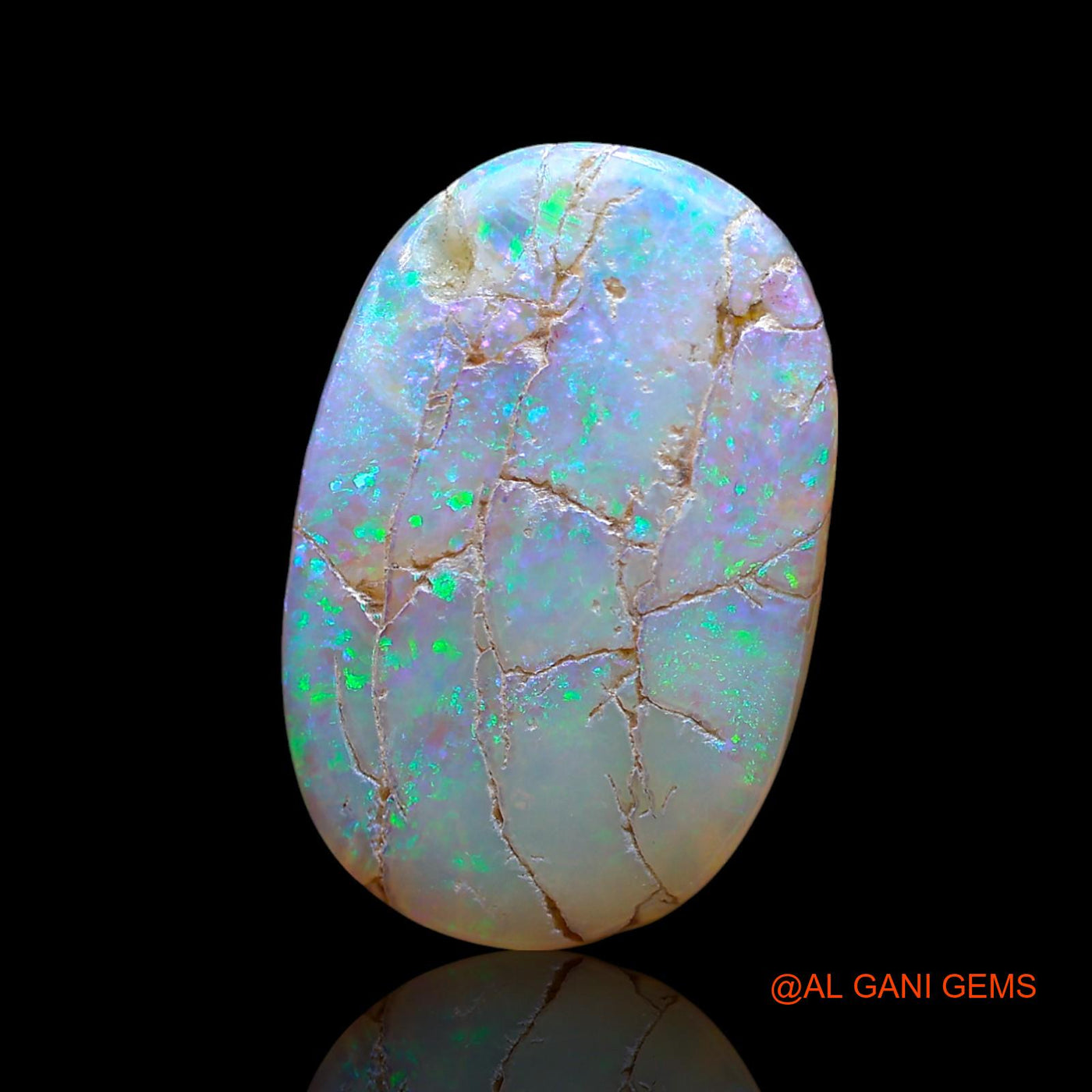Natural Untreated Fire Opal Loose Gemstone Oval Cabochon From Australia 7.00 Cts 22x14x3 mm AE-841