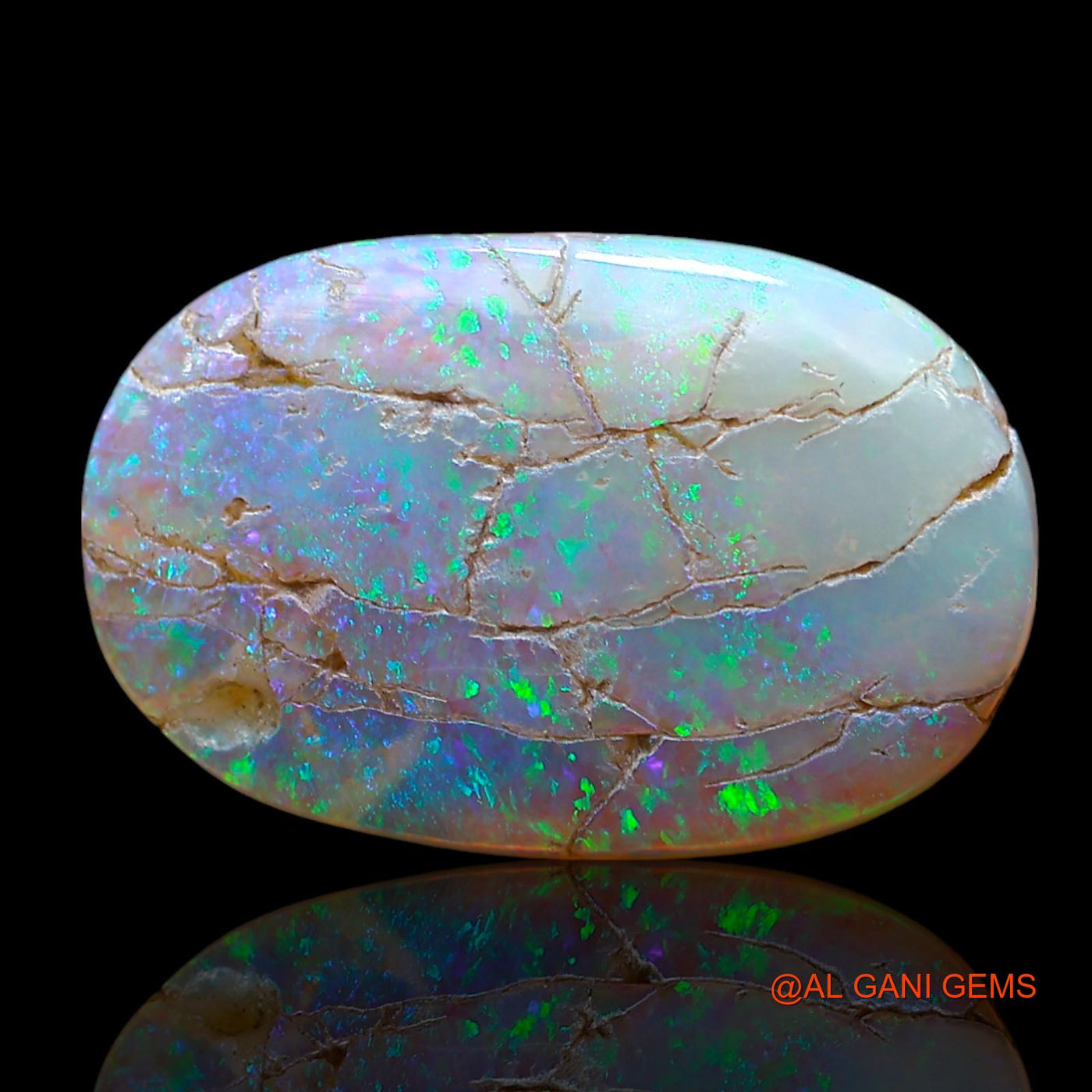 Natural Untreated Fire Opal Loose Gemstone Oval Cabochon From Australia 7.00 Cts 22x14x3 mm AE-841