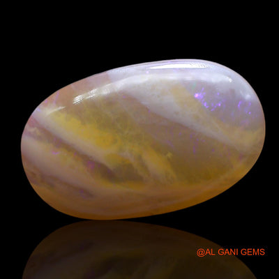 10.00 Cts Unheated Australian Fire Opal Loose Gemstone Oval Cabochon Natural 22x14x4 mm AE-843
