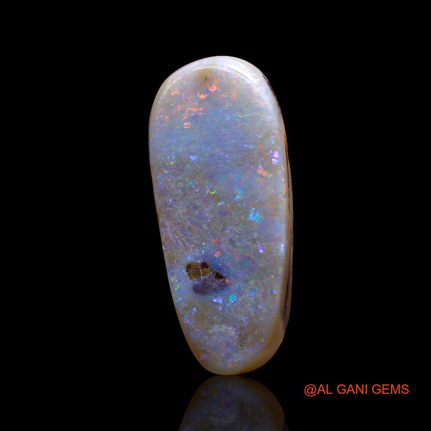 10.00 Cts Natural Australian Fire Opal Loose Gemstone Fancy Cabochon 23x10x5 mm AE-847