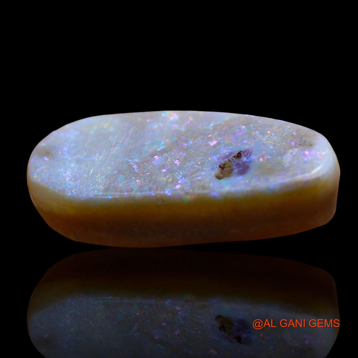 10.00 Cts Natural Australian Fire Opal Loose Gemstone Fancy Cabochon 23x10x5 mm AE-847
