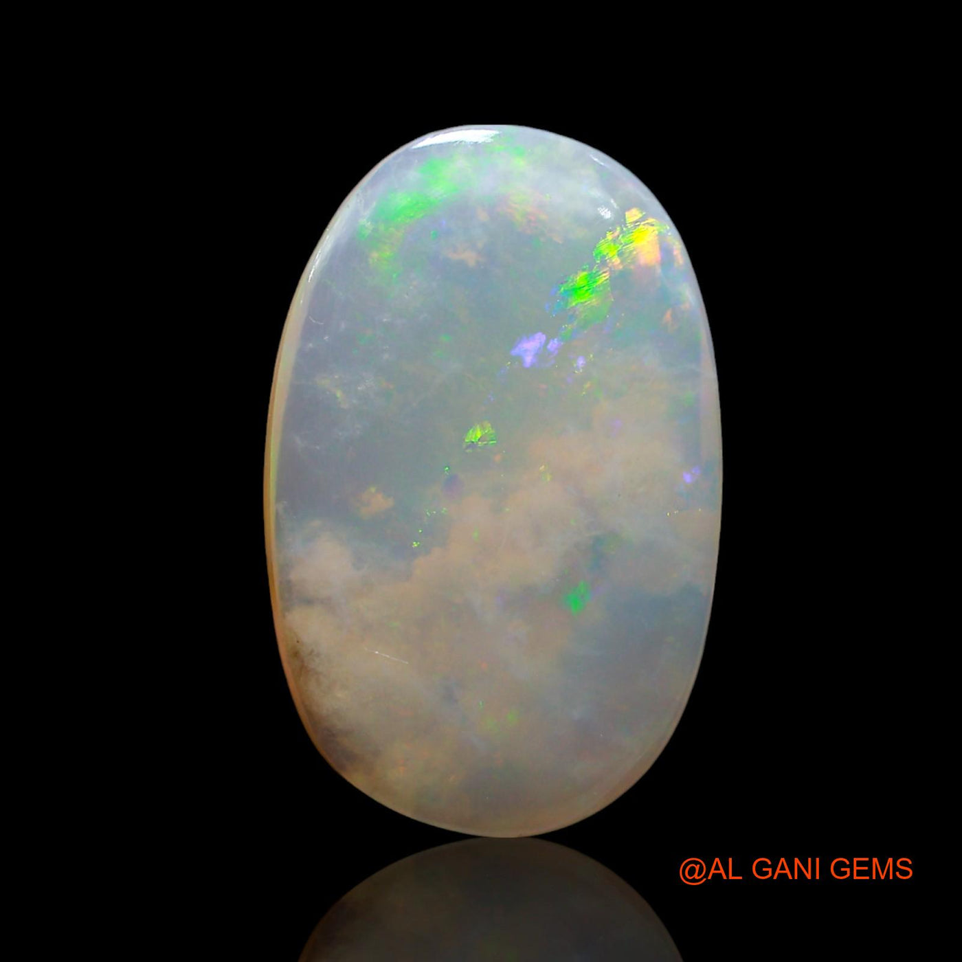 Natural Fire Opal Gemstone 9.00 Cts Loose Oval Cabochon From Australia 21x13x4 mm AE-849
