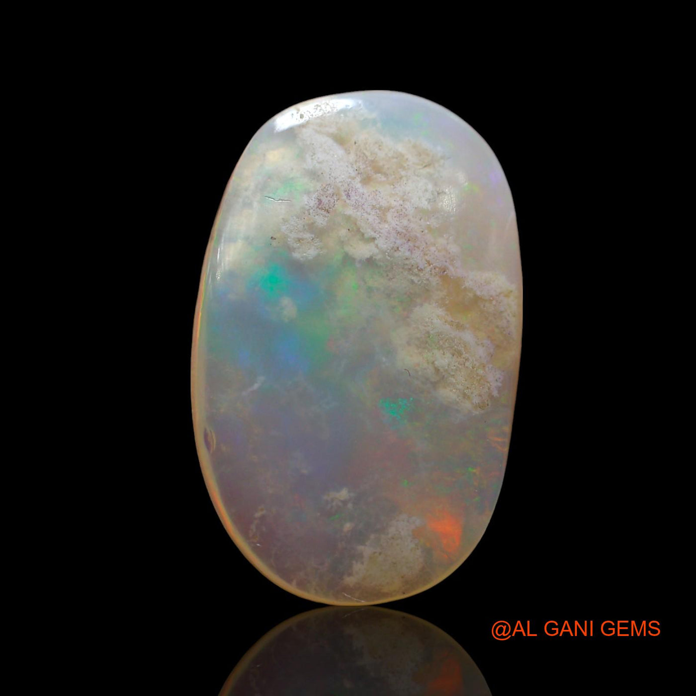 Natural Fire Opal Gemstone 9.00 Cts Loose Oval Cabochon From Australia 21x13x4 mm AE-849