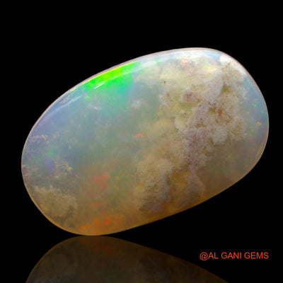 Natural Fire Opal Gemstone 9.00 Cts Loose Oval Cabochon From Australia 21x13x4 mm AE-849