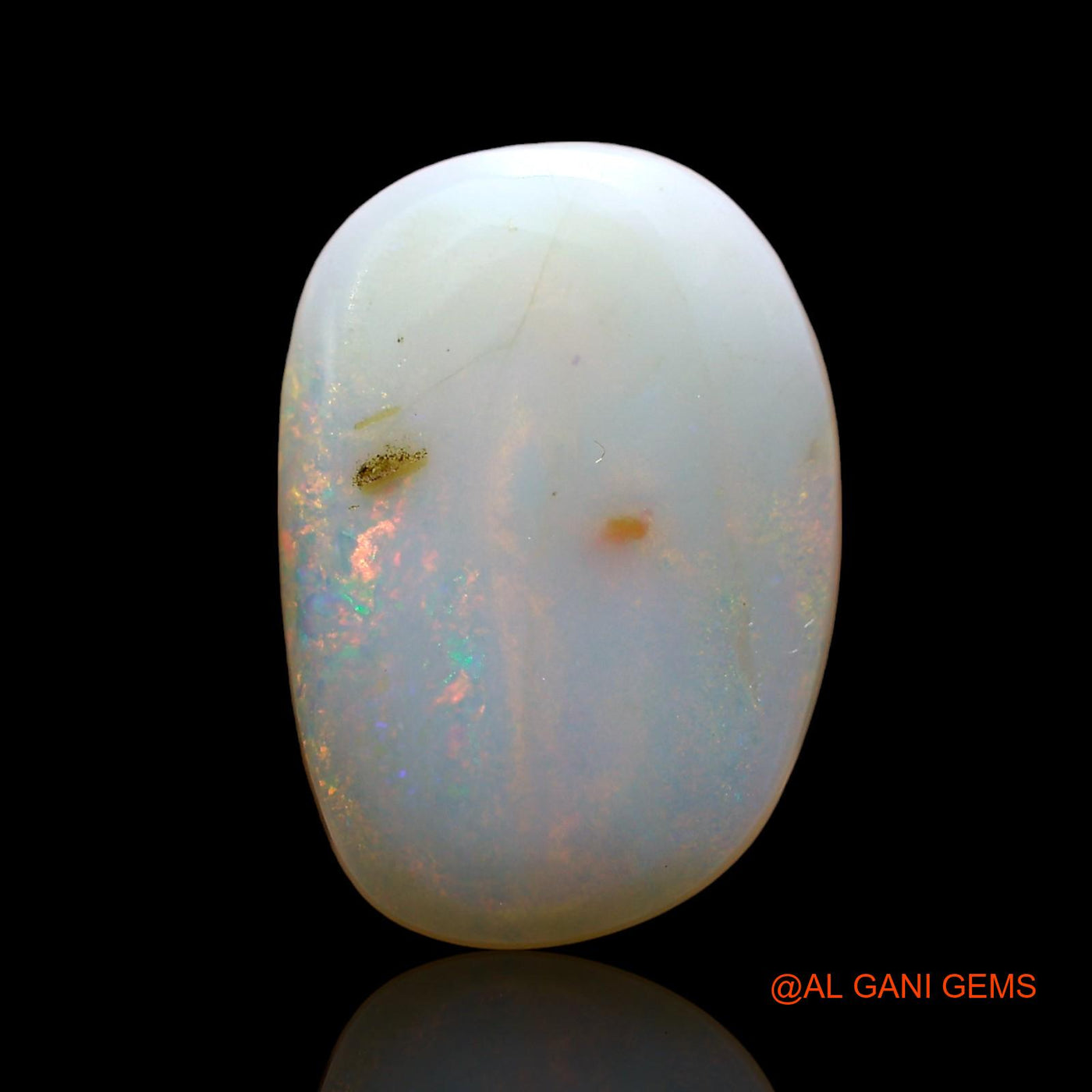 3.00 Cts Natural Australian Fire Opal Loose Gemstone Oval Cabochon 15x10x3 mm AE-84