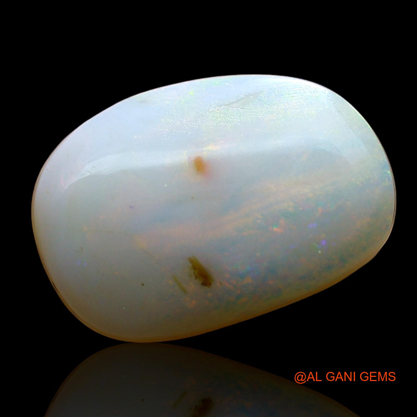 3.00 Cts Natural Australian Fire Opal Loose Gemstone Oval Cabochon 15x10x3 mm AE-84