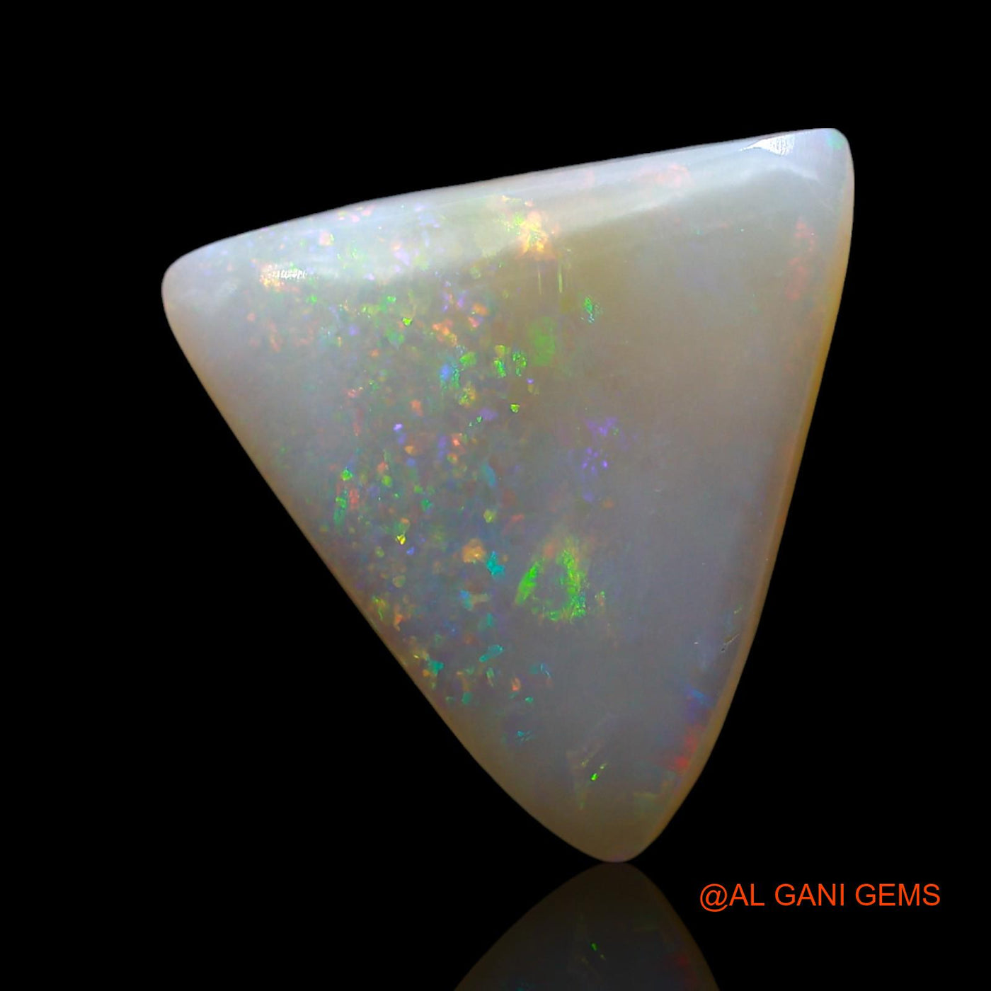 6.00 Cts Unheated Australian Fire Opal Loose Gemstone Trillion Cabochon Natural 17x16x3 mm AE-851
